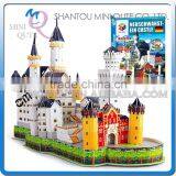Mini Qute New Swan Stone Castle Building Block World Architecture 3d Paper Model Cardboard Puzzle Educational Toy NO.G168-9