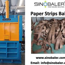 Paper Strips Baler Machine