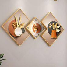 Popular Fashion Creative Nordic Painting Wall Art Decorative Wall Clock thumbnail-3