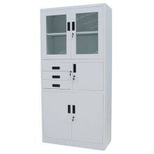 Home Office Metal File Cabinet Steel Cupboard With 3 Drawers And Safe Vault for Office School thumbnail-3