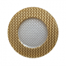 Elegant Red Colored Glass Wedding Charger Plate Wholesale thumbnail-2