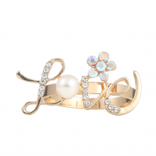 Lovers Metal Pearl Diamond Napkin Ring Holder for Valentine's Day thumbnail-4