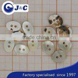 2 Holes Coloring River Shell Buttons With Logo Customize thumbnail-5