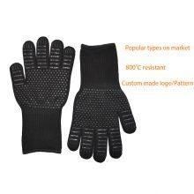Aramid Heat Resistant Glove Barbecue Glove Heat Resistant BBQ GLOVE Custom Made Logo thumbnail-4