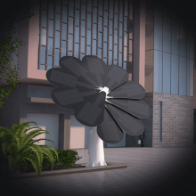 Solar Sunflower Dual-Axis Sun-Tracking Photovoltaic Power Generation System thumbnail-3