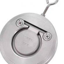 GOST 304 Stainless Steel H74W-16P Wafer Check Valve Thin Single Disc Circular Plate Check Valve thumbnail-3