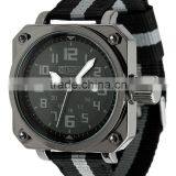 MR074 Mens Military Royal Square Black Nylon Strap Quartz Watch Custom Men Watch thumbnail-1