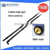 Hot Sale!! 2.4Ghz 16dBi High Gain Omni Antenna With SMA Connector for Wireless Router,network Card