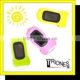 (130044) Emergency Mini Solar Hand Crank Dynamo Flashlight With 3 Led