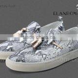 Vintage Casual Fancy Men Loafer Shoes With Python Leather Embossing Shoes thumbnail-2