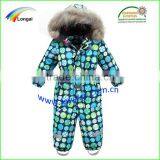 allover print hot sell kids snow suits