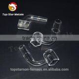 Square Bowl Domeless Quartz Banger Nail With Clear Joint 10mm ,14mm or 18mm thumbnail-3