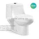 Chaozhou Washdown One Piece S-trap p-strap WC toilet size z939