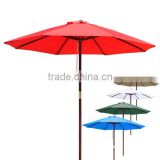 8ft Outdoor Patio Umbrella Wooden Pole Garden Beach Pool Cafe Multi-Color Option