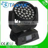 Touch Screen Stage Light 36pcs 18w 6in1 Rgbwa uv Zoom Led Moving Head Wash Light