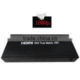 2014 New model! HDMI Matrix 4X4 switcher splitter with RS232 1080P,3D,Full HD