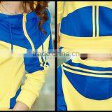 Custom Latest Design Sports Track Suits 100% Cotton Women Sport Tracksuit Fleece Tracksuit thumbnail-6