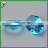 China Manufacturer Oval Decorate Blue Aquamarine Glass Gem Stone for Making Jewelry thumbnail-1
