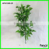 hot sale 24 heads 5 branches artificial leaves and branches