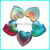 Garment Loose Rhinestone Beads ,25mm Heart Sew On Rhinestone ,Resin Rhinestone