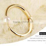 Opal Pearl Bangle Europe 18 K Gold Exaggerated Version Of Ms Wide Bracelet thumbnail-6