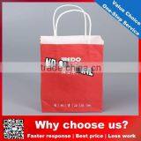 2015 Recyclable Useful Free Design Custom Print Red Craft Paper Bag