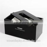 Elegant Handmade Black Acrylic Tissue Box/acrylic Napkin Holder/acrylic Tissue Box Cover With Logo