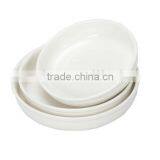 White Ceramic Microwave Plates Dishes