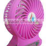 2015 New portable rechargeable fan adjusted by three grades