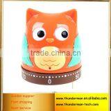 Owl Design No Battery Mechanical Kitchen Countdown Timer
