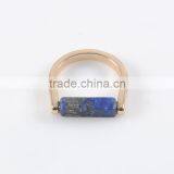 Hot Sale Charm Fashion Turquoise Mens Gold Ring thumbnail-2