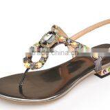 Fancy Girls Flat Slingback Sandal Shoes With Crystal Decorations thumbnail-2