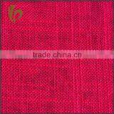 New Products Wholesale Dark Red Recycled Heavy Linen Cotton Fabric for Coat thumbnail-3