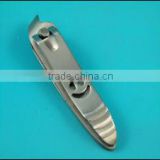 Slanted tip with smile shape novelty nail clippers