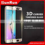 2015 New Anti-scratch Curved Tempered Glass Screen Protector/film/guard/ Full Cover for Samsung Galaxy S6 Edge s6 Edge Plus