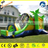 rental business cheap 2014 hot sale palm tree inflatable bouncer slide