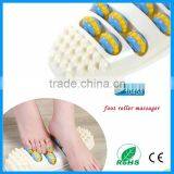 Health Care Oval Shape 4 Row Reflexology Foot Massager Roller Round Foot Plantar Acupoint Massage Body Feet Device thumbnail-1