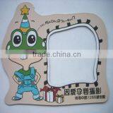 Cartoon Design Colorful Printing Fridge Magnet Photo Frame, Die Cutting Magnetic Photo Frame