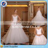 New Fashion Simple Casual Short Sleeve Bridal Wedding Dress thumbnail-3