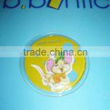 Fashion pvc 3d girl label for garments