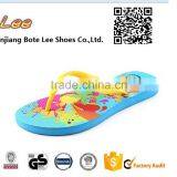 China Summer Fashion Graffit Latest Women PE Flip Flops thumbnail-1