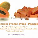 Freeze Dried Papaya Fruit Slices From Thailand HACCP, ISO 22000 , GMP and HALAL Certified thumbnail-2