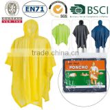 HOT Sell Cheap Disposable Raincoat/PVC Rain Coat/Custom Printed Rain Poncho