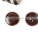Natural Fancy Dark Brown 4 Holes Corozo( Ivory) Nut Suit & Jacket &Jeans Buttons