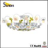 flower iron ceiling lamp wrought iron flowers ceiling lamp indoor country style ceiling lamp