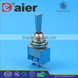 MTS-103-F1 3A 250VAC ON-OFF-ON 3 Pin Metal Flat Handle Toggle Switch