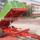 Hot Sale Euro Style Tractor Use Hydraulic 2 Ton, 3 Ton Farm Tipping Trailer, Rear and Side Tipping With CE Certification thumbnail-1