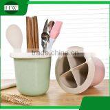 Multipurpose Eco Plastic Round Table Fork Knife Spoon Chopsticks Tableware Storage Case Bin Container Box thumbnail-2