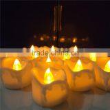 Amazon Hot Seller Led Yellow Flicking Tealight Drop Tear Led Tealight Candle Flameless Tealight Candles Battery Powered Candles thumbnail-3