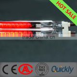 Infrared halogen quartz heater lamp for glass printing heating process
